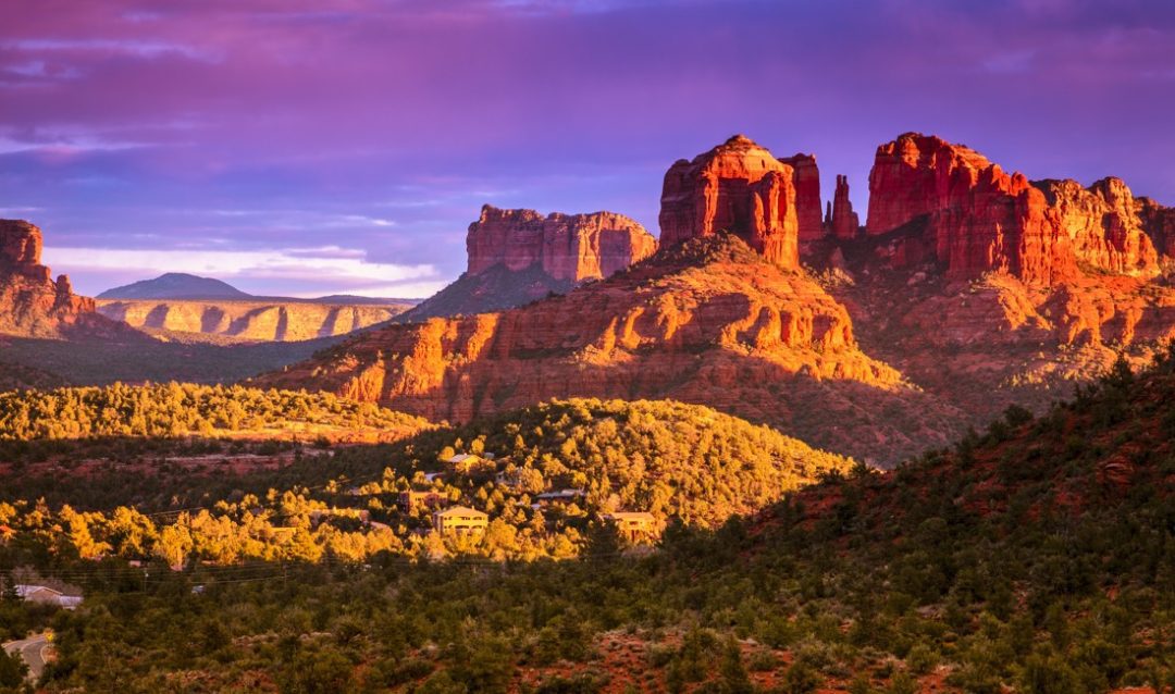 Sedona Arizona Cathedral Rock Sunset Western Spirit Ranch